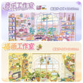 3D 造景ステッカーセット 3：音楽スタジオ＆イラストスタジオ